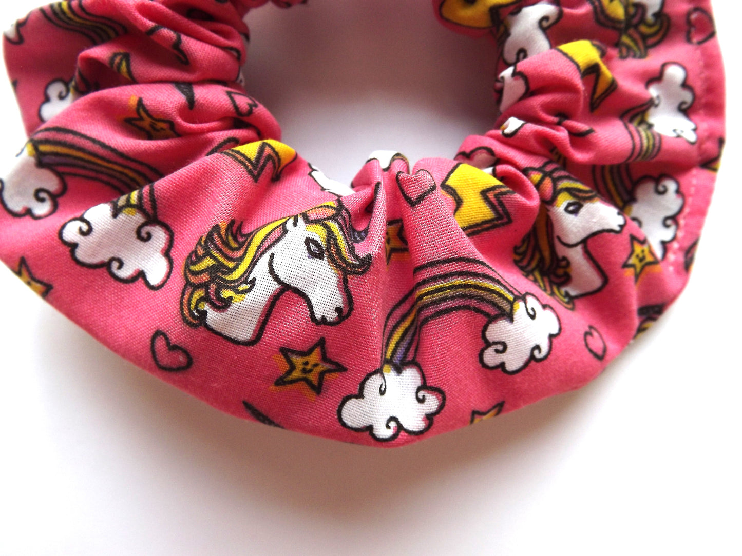 Pink Unicorn Hair Scrunchie