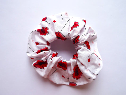 Poppy Hair Scrunchie