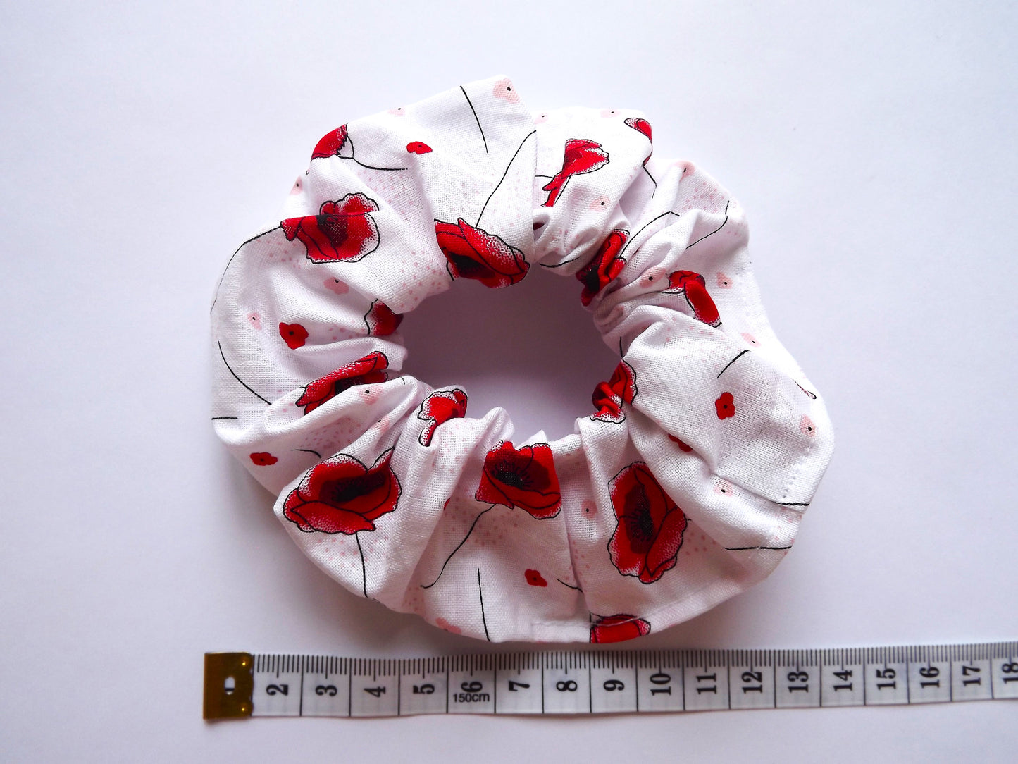 Poppy Hair Scrunchie