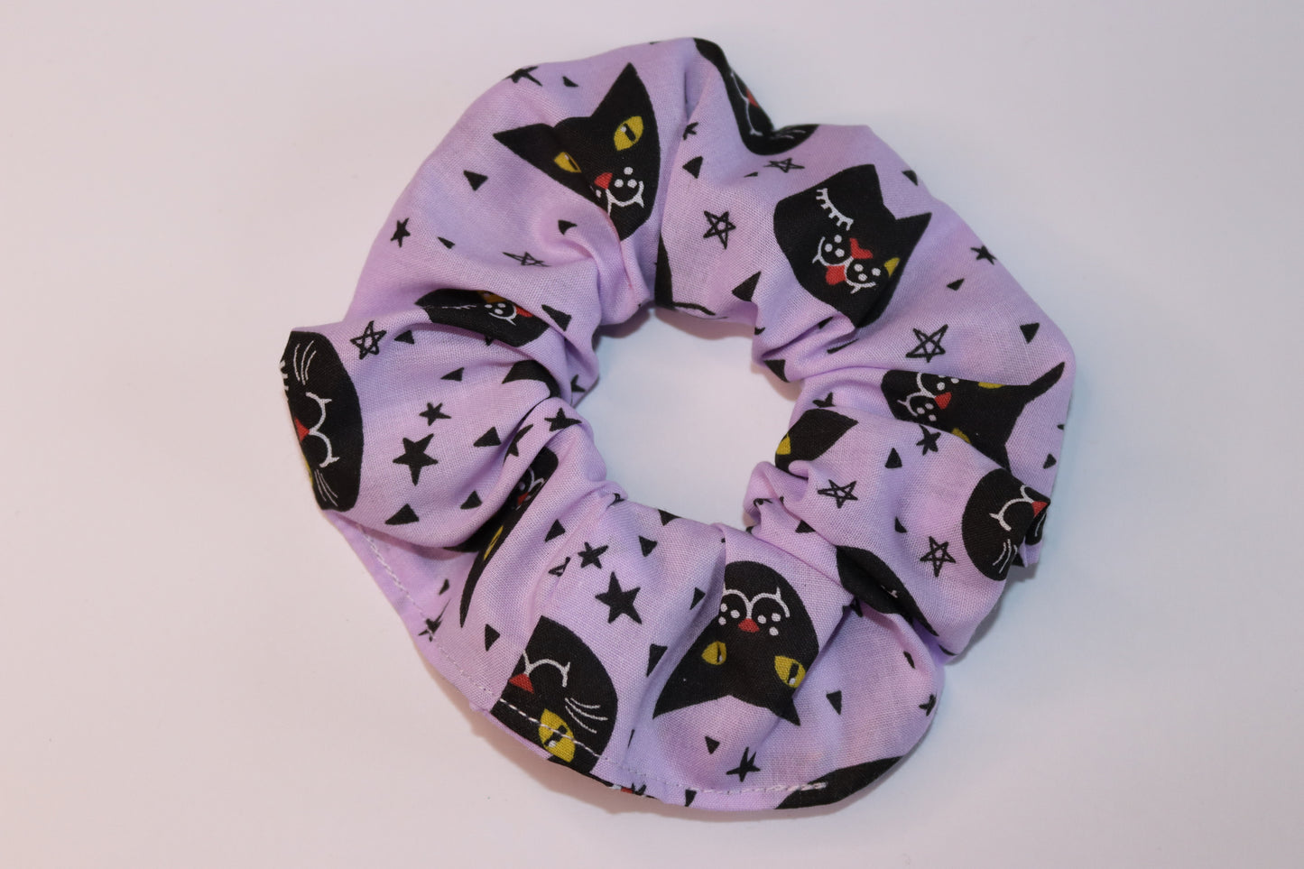 Purple Cat Hair Scrunchie