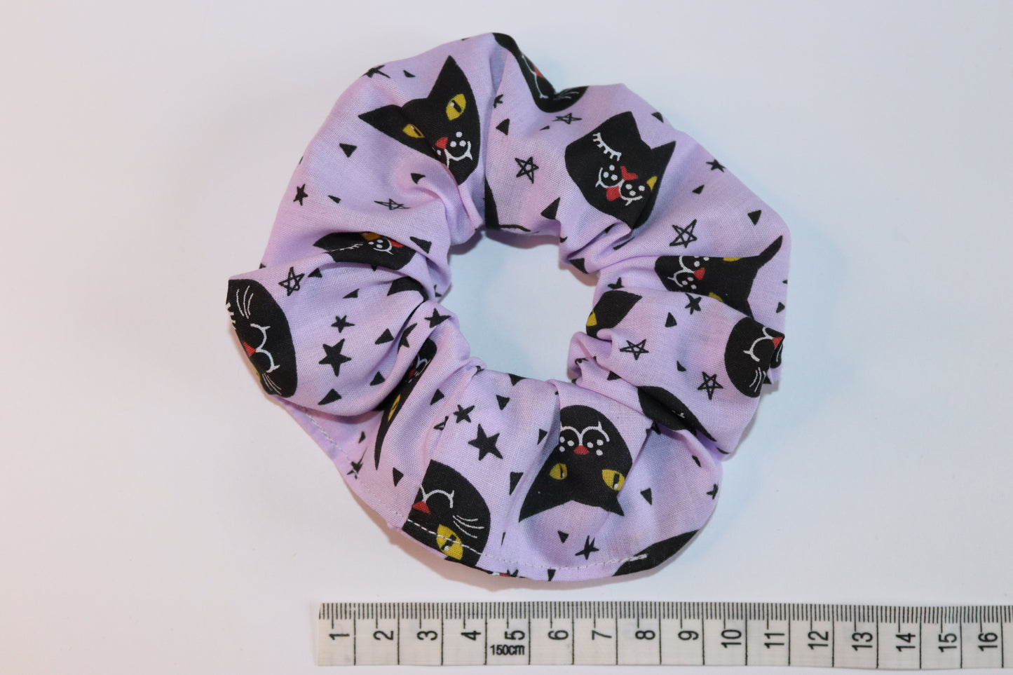 Purple Cat Hair Scrunchie