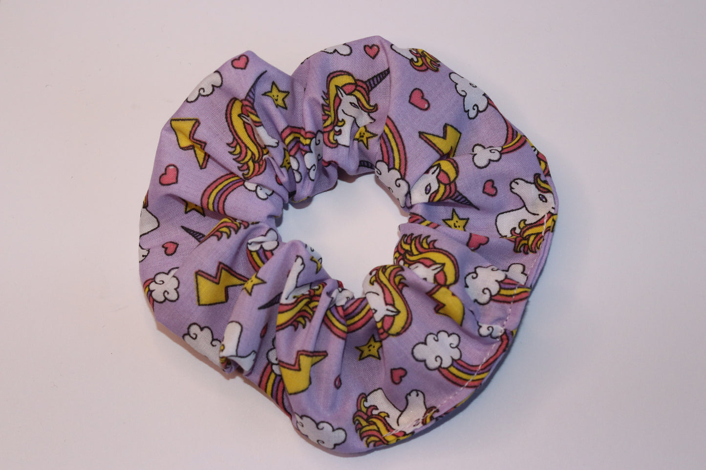 Purple Unicorn Hair Scrunchie