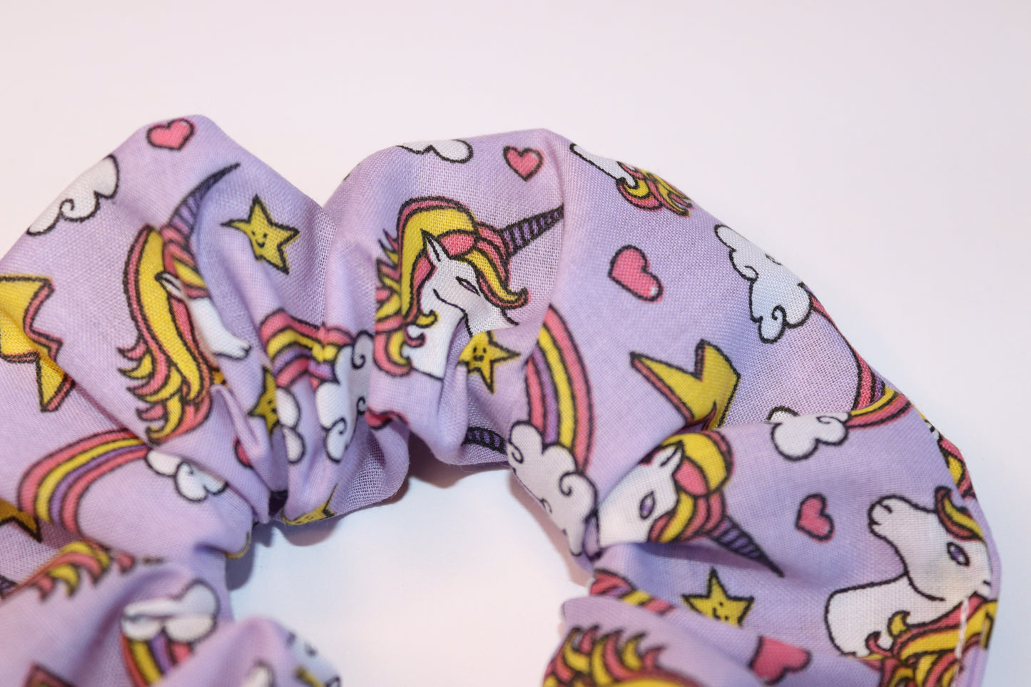 Purple Unicorn Hair Scrunchie