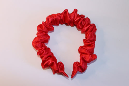 Red Scarlet Scrunchie Headband