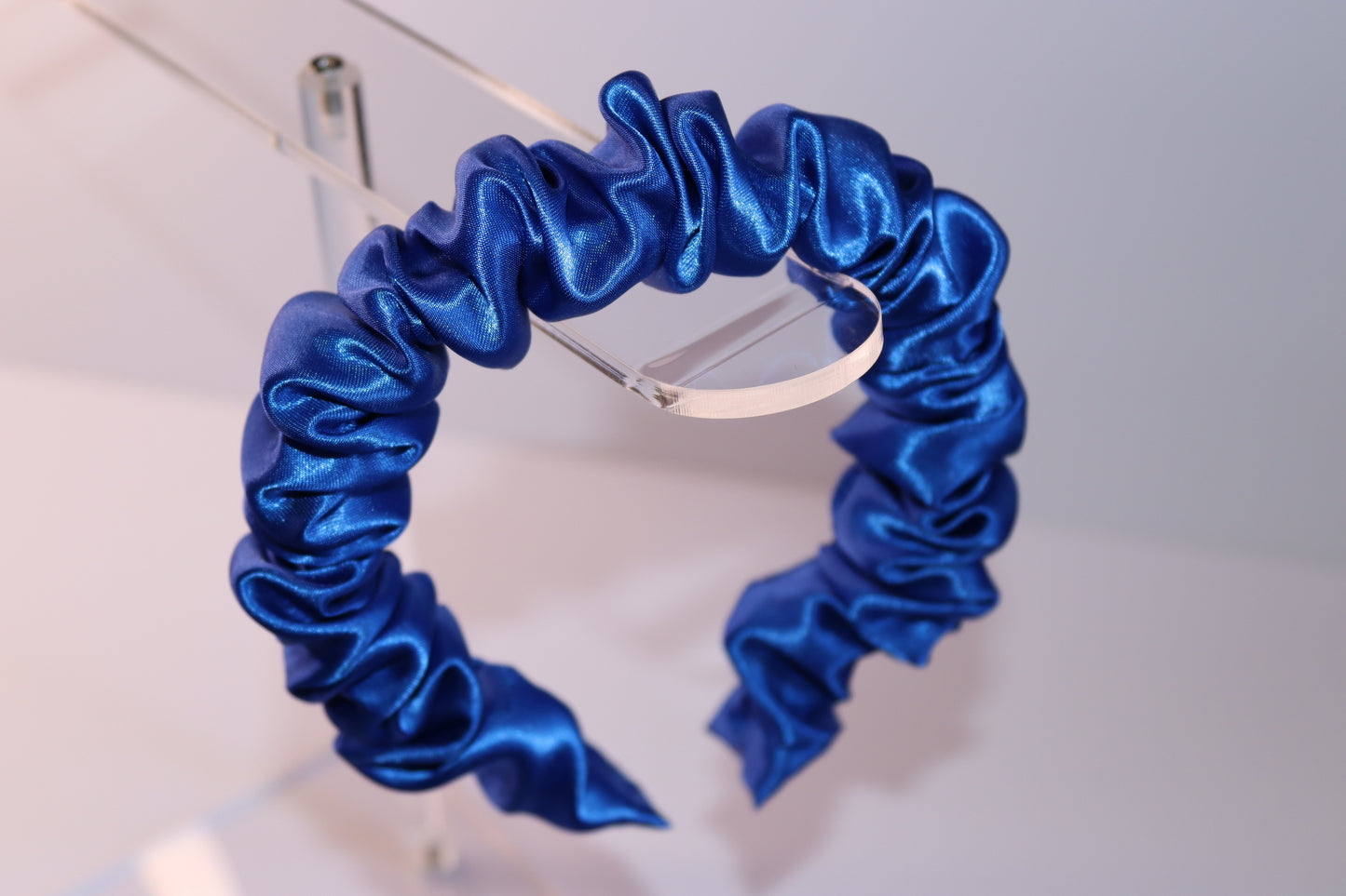 Royal Blue Scrunchie Headband