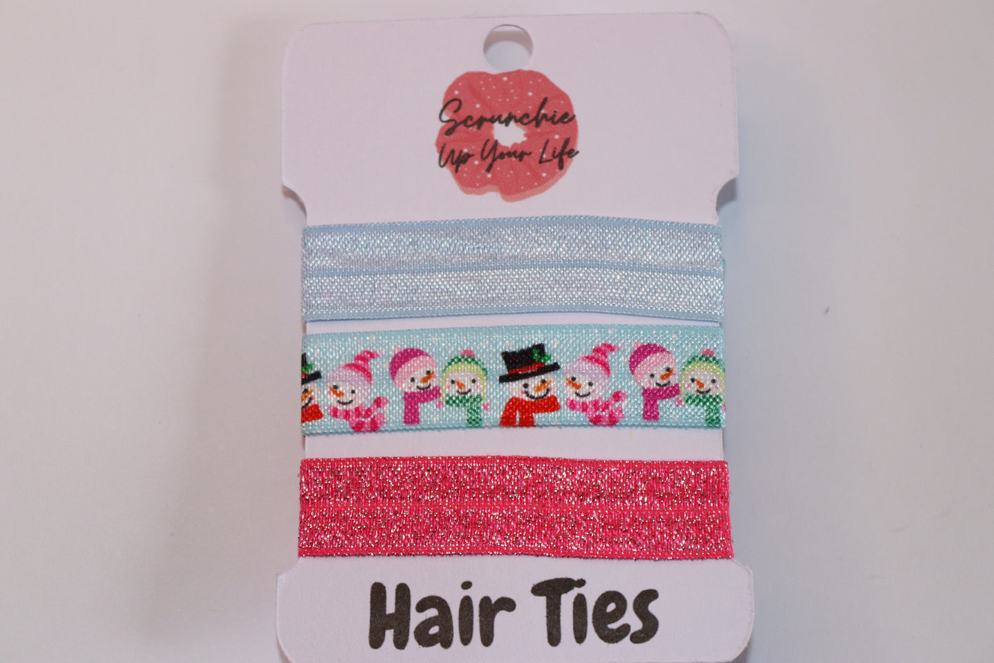 Snowman Hair Ties