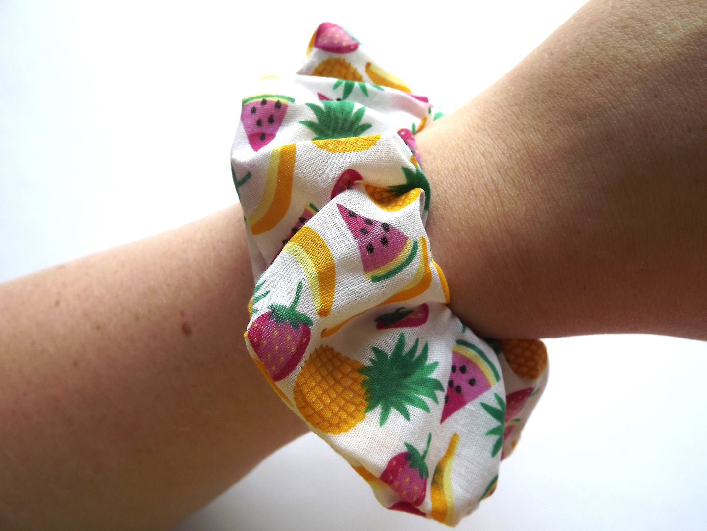 Tropical Fruit Hair Scrunchie