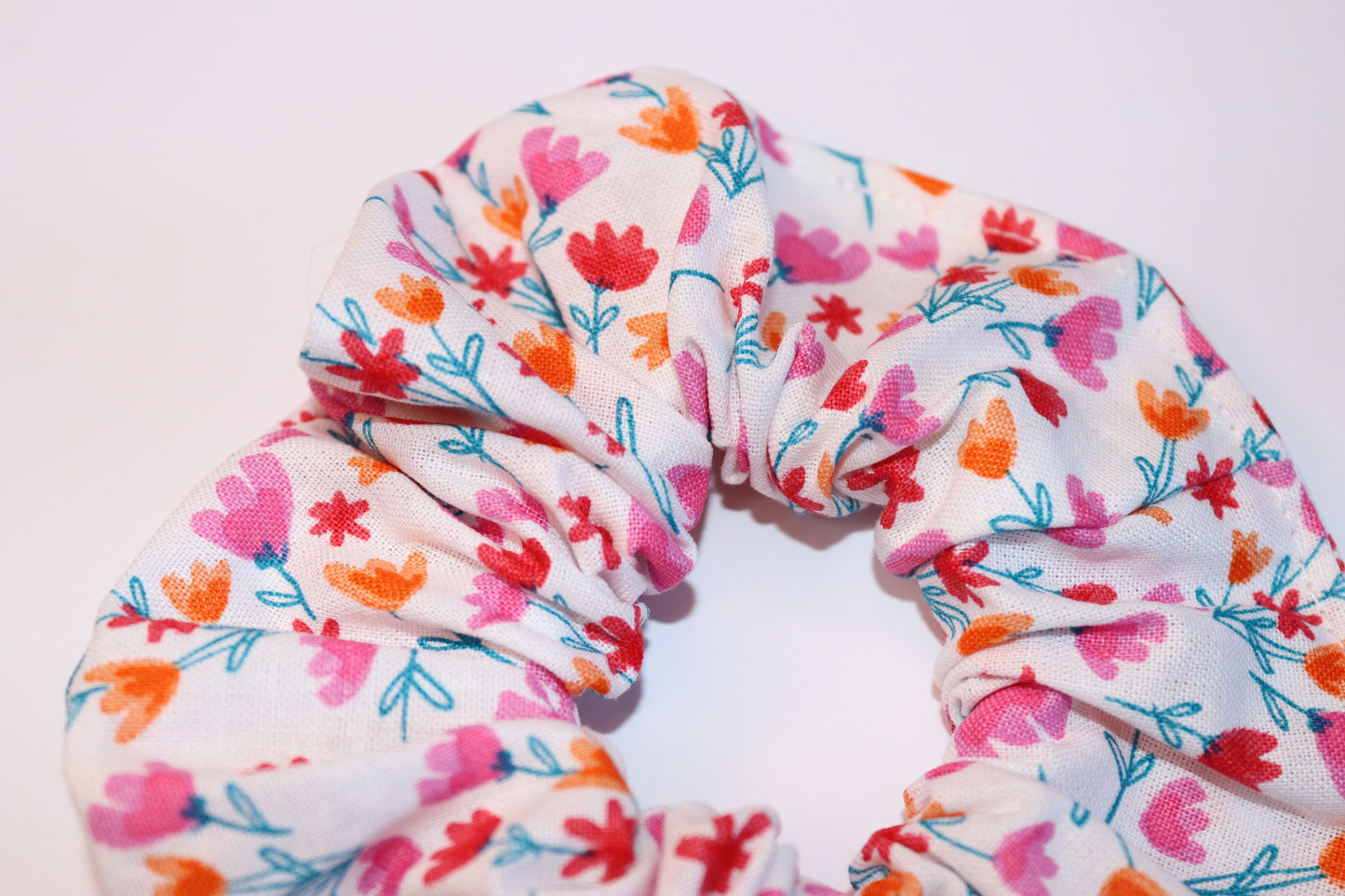 Tulip Floral Hair Scrunchie